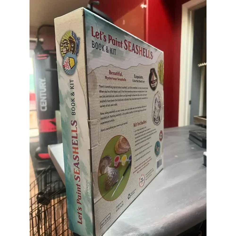 Let’s Paint Seashells Book & Kit – New & Unopened Craft Set